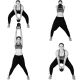 Kettlebell súlyzó MOVIT 12 kg fekete