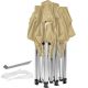 INSTENT PRO Kerti pavilon 3 x 6 m champagne + 4 oldalfal