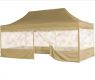 INSTENT PRO Kerti pavilon 3 x 6 m champagne + 4 oldalfal