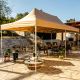 INSTENT PRO Kerti pavilon 3 x 6 m champagne + 4 oldalfal