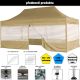 INSTENT PRO Kerti pavilon 3 x 6 m champagne + 4 oldalfal