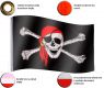 FLAGMASTER® Zászló Jolly Roger kalóz 120 x 80 cm