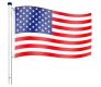 FLAGMASTER® Zászló rúddal Amerikai USA 650 cm