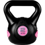 Kettlebell MOVIT®  2 kg fekete/rózsaszín