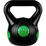 Kettlebell súlyzó MOVIT 16 kg fekete/zöld