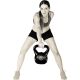 Kettlebell súlyzó MOVIT 16 kg fekete/zöld