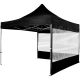 INSTENT PRO Oldalfal ablakkal sátorra 3 x 3 m fekete