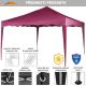 INSTENT BASIC Kerti pavilon 3 x 3 m bordó + 4 oldalfal