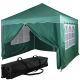 INSTENT BASIC Kerti pavilon 3 x 3 m zöld + 4 oldalfal