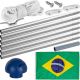FLAGMASTER® Zászló rúddal Brazil BRA 650 cm