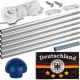 FLAGMASTER® Zászló rúddal Német foci 650 cm