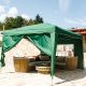 INSTENT BASIC Kerti pavilon 3 x 3 m zöld + 2 oldalfal