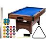 GamesPlanet® Biliárdasztal TRENDLINE Kék 6ft 184 x 108 cm