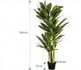 PLANTASIA Műnövény Dracaena 120 cm 81 levél