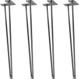 STILISTA Bútorláb 2 rúdból álló 60 cm ezüst