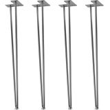 STILISTA Bútorláb 2 rúdból álló 70 cm szürke