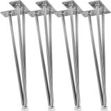 STILISTA Bútorláb 3 rúdból álló 40 cm ezüst