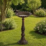 STILISTA Öntöttvas madáritató 50 x 24 cm antik barna