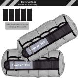 MOVIT Neoprén fényvisszaverő terhelő súly 2 x 2 kg szürke