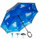 Esernyő égbolt motívummal Kék