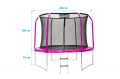 Marimex Trambulin 305 cm rózsaszín+ védőháló + lépcsőfok