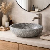 Mosdókagyló természetes kőből - NYONYA Grey