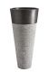   Mosdókagyló természetes kőből PEDESTAL - Hammered Black