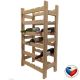 Fa bortartó 24 palack tárolására 44×90×25 cm cseh gyártmány