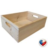 Univerzális fa doboz 40 x 30 x 13 cm cseh gyártmány