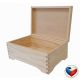 Fa doboz tetővel 30×20×13 cm fenyő cseh gyártmány