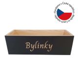 Fából készült doboz fűszernövényeknek fenyő  34 x 13 x 11 cm
