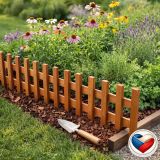 Fa kerítés virágágyásokhoz fenyő/luc 100 x 20/35 x 4 cm