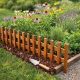 Virágágyáshoz való fa kerítés 100 cm  magasság 20/35 cm
