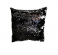 JAHU Párnahuzat flitteres MAGIC 40 x 40 cm fekete/ezüst