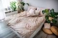 Ágyneműhuzat DITA  Love Bézs pamut 3 részes