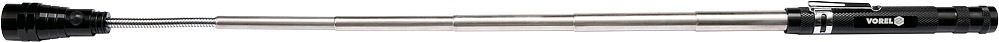 VOREL Zseblámpa teleszkóp mágnessel 3 LED