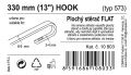 Ablaktörlő Flat bulk (hook) 13" - 330 mm