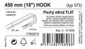 Ablaktörlő Flat bulk (hook) 18  450 mm