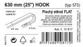 Ablaktörlő Flat bulk (hook) 25"  630 mm