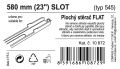 Ablaktörlő  Flat bulk (slot) 23"  580 mm