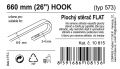 Ablaktörlő Flat bulk (hook) 26"  660 mm