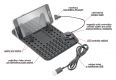 COMPASS Telefontartó alátéttel USB kábellel fekete