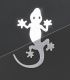COMPASS Öntapadó matrica Gecko ezüst