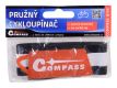 COMPASS Rugalmas kerékpárbilincs 28 cm piros