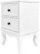 MIADOMODO Éjjeliszekrény 34 x 29,5 x 50 cm fehér