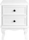 MIADOMODO Éjjeliszekrény 34 x 29,5 x 50 cm fehér