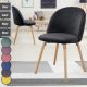 MIADOMODO Étkezőszék készlet 2x Fekete