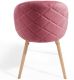 MIADOMODO Étkezőszék készlet bársony 2 db rózsaszín
