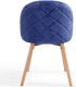 MIADOMODO  Étkezőszék garnitúra bársony királykék 2 db
