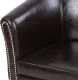 MIADOMODO Fotel Chesterfield 58 x 71 x 70 cm barna